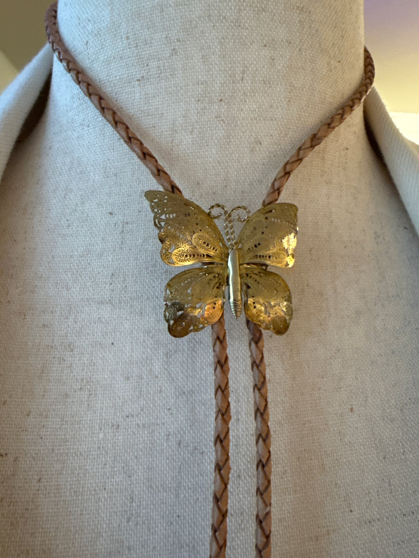 Handmade Butterfly Bolo