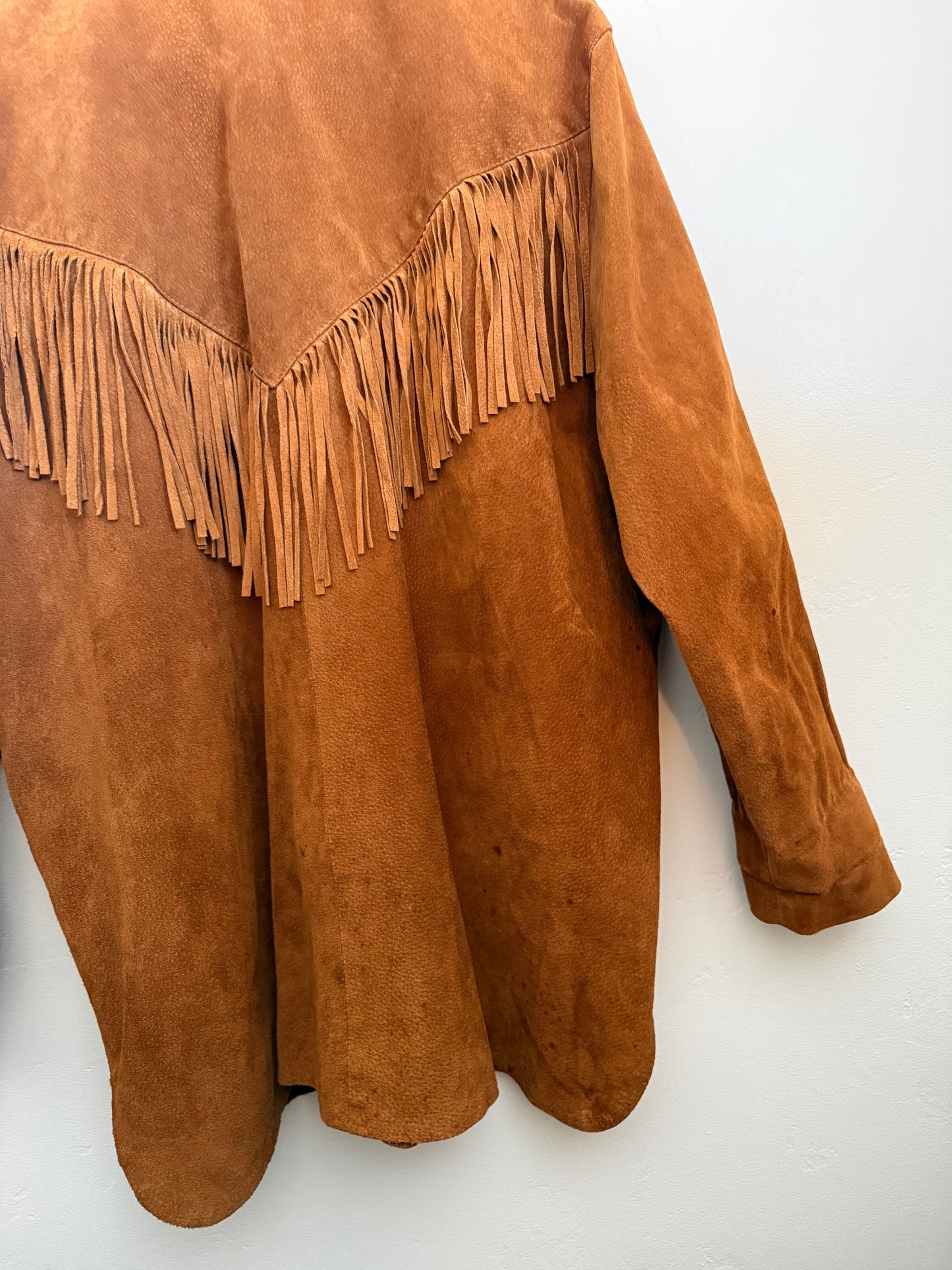 Kenar Leathers Brown Suede Shirt Jacket