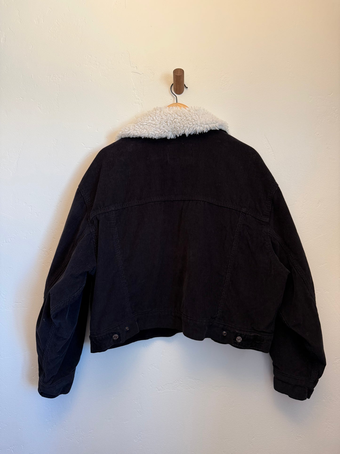 Levi’s Black Corduroy Sherpa Collar Jacket