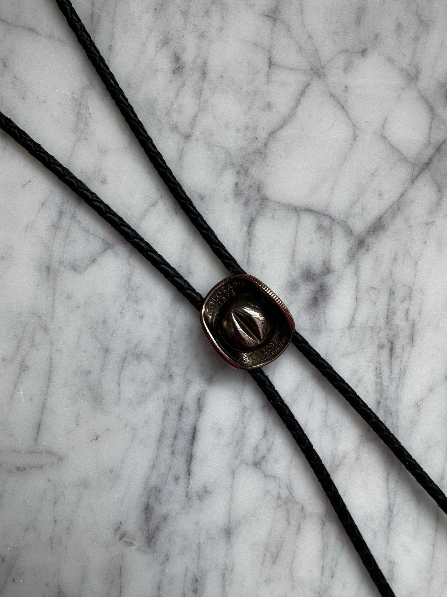 Quarter Cowboy Hat Bolo Tie