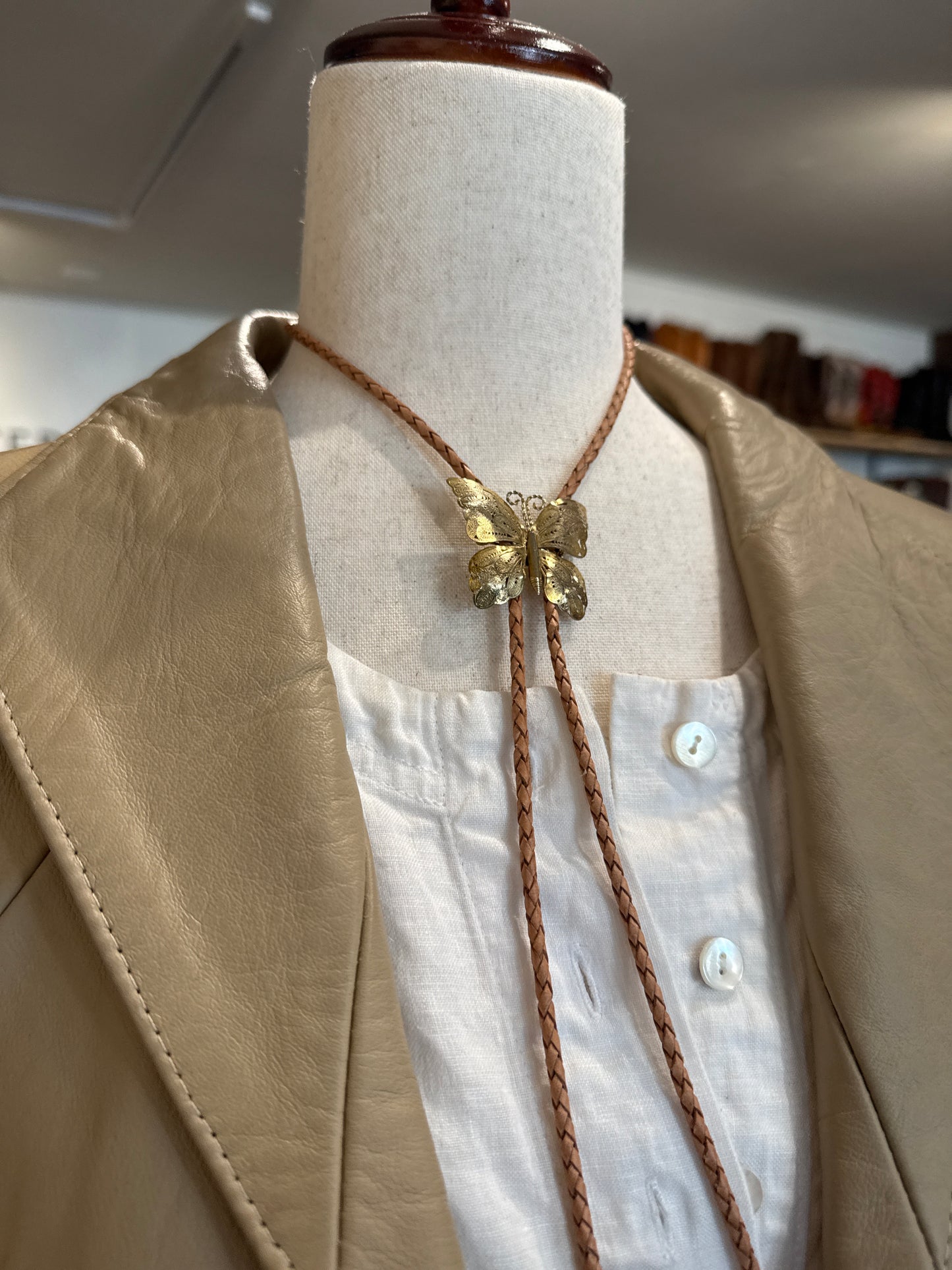 Handmade Butterfly Bolo