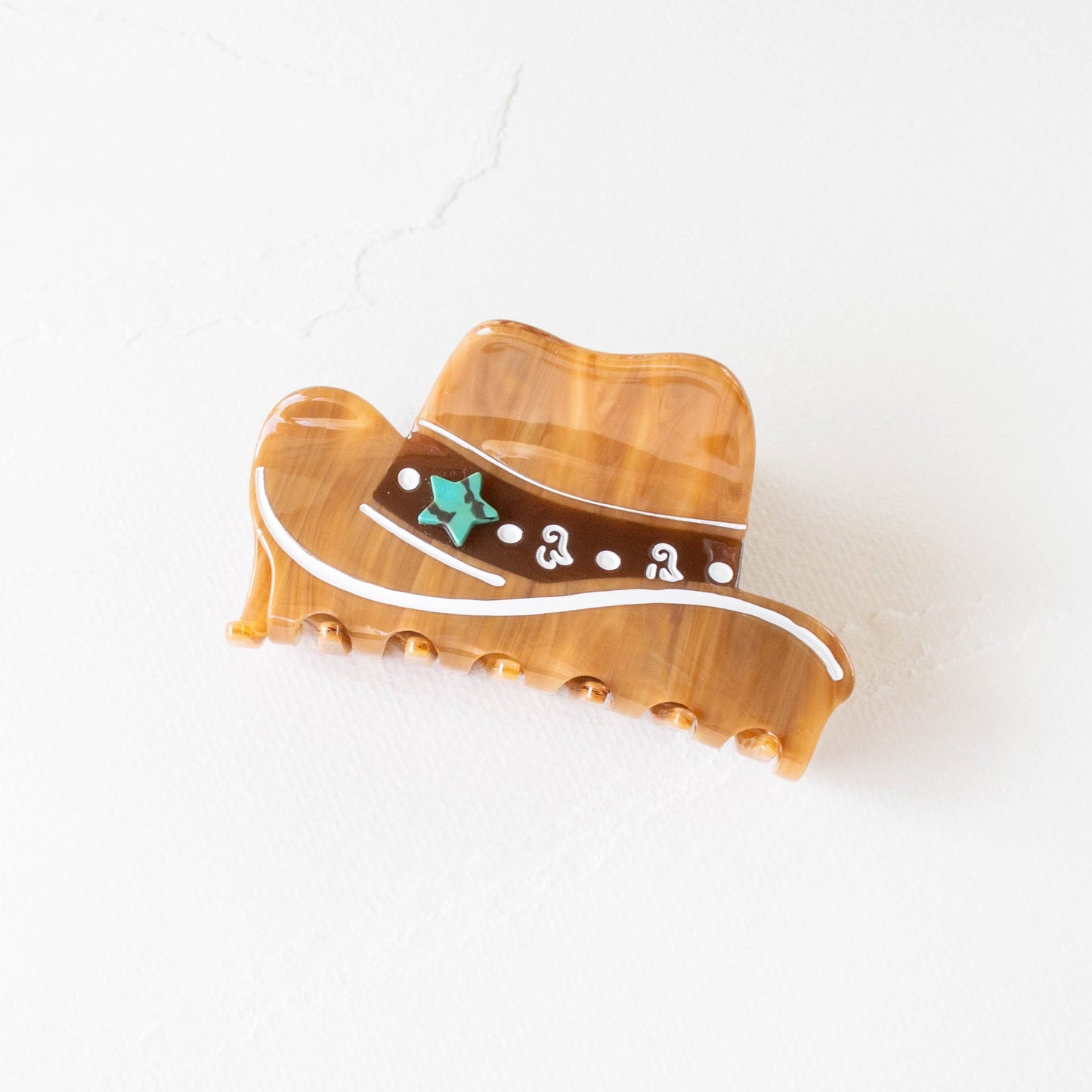 Eco Western Cowboy Hat Hair Claw Clip