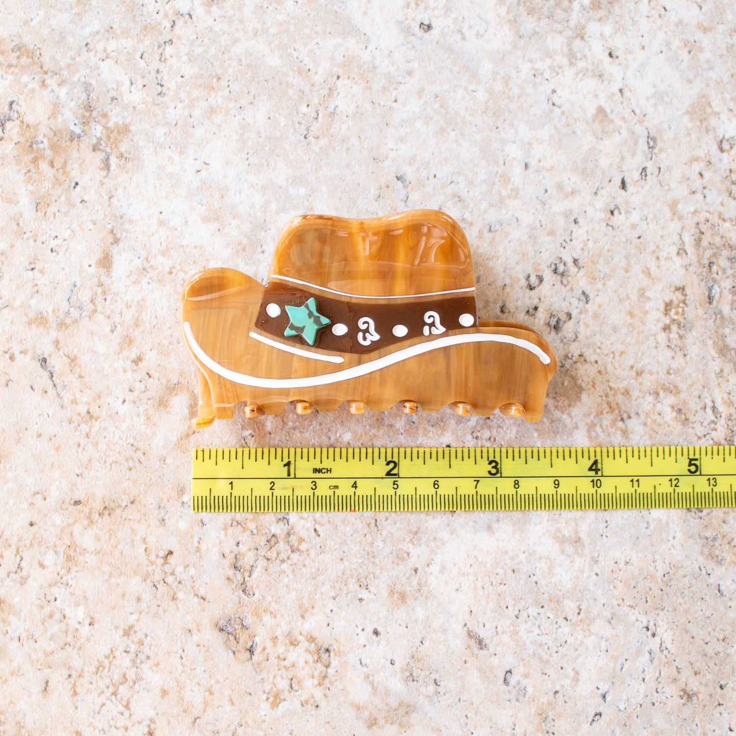 Eco Western Cowboy Hat Hair Claw Clip