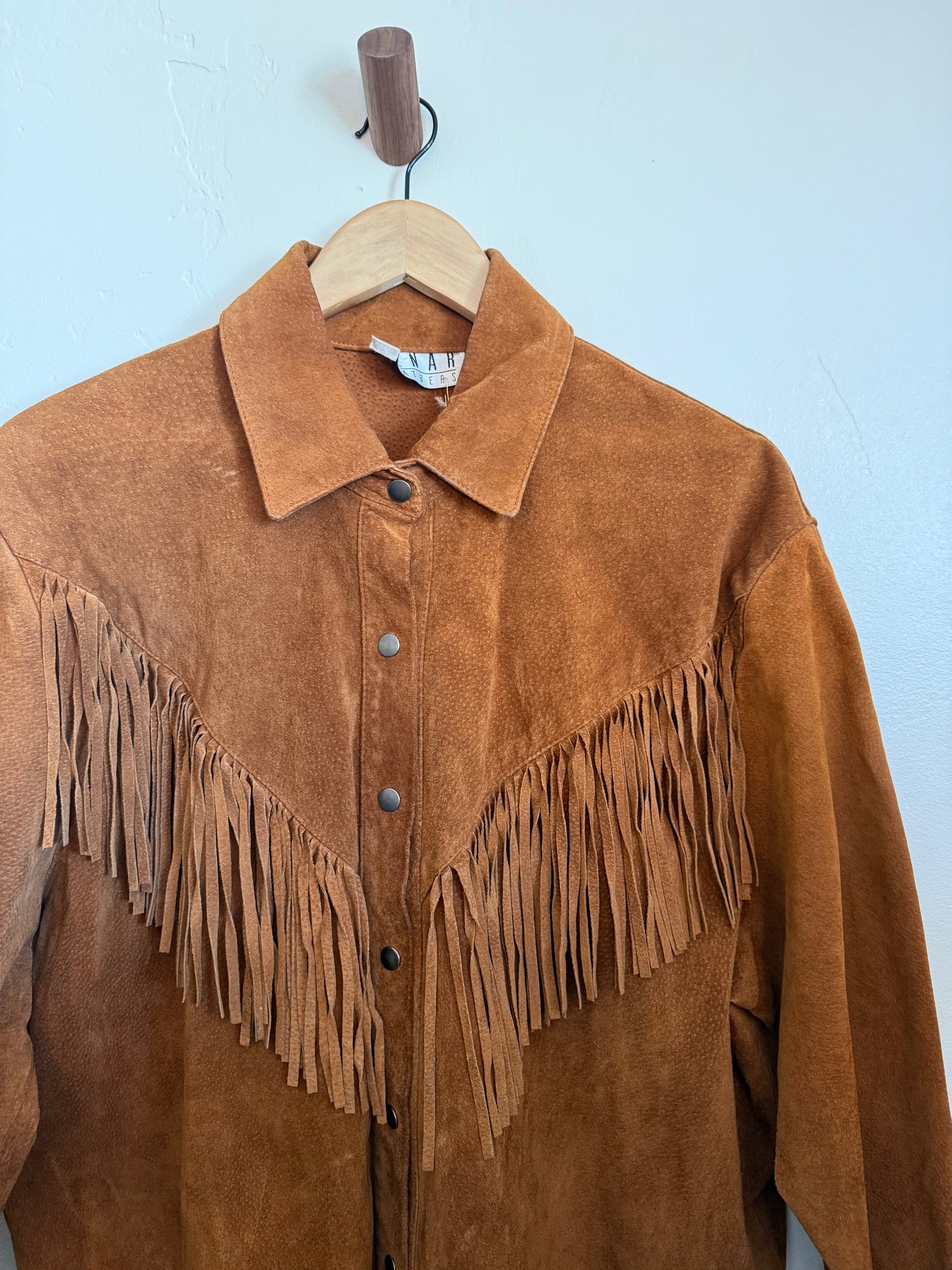 Kenar Leathers Brown Suede Shirt Jacket