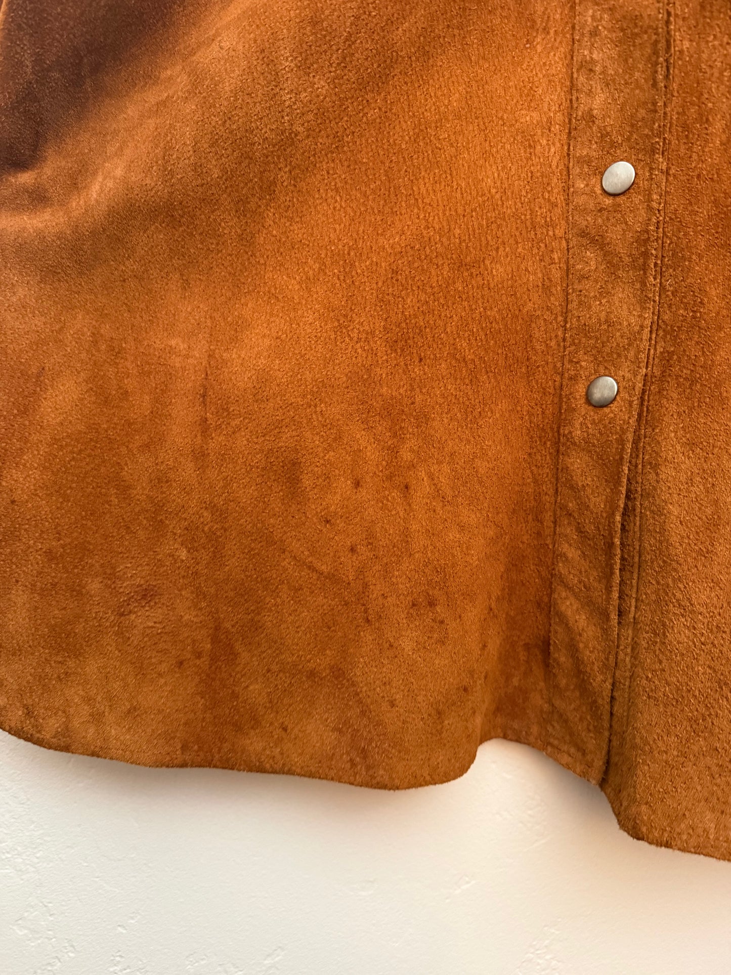 Kenar Leathers Brown Suede Shirt Jacket