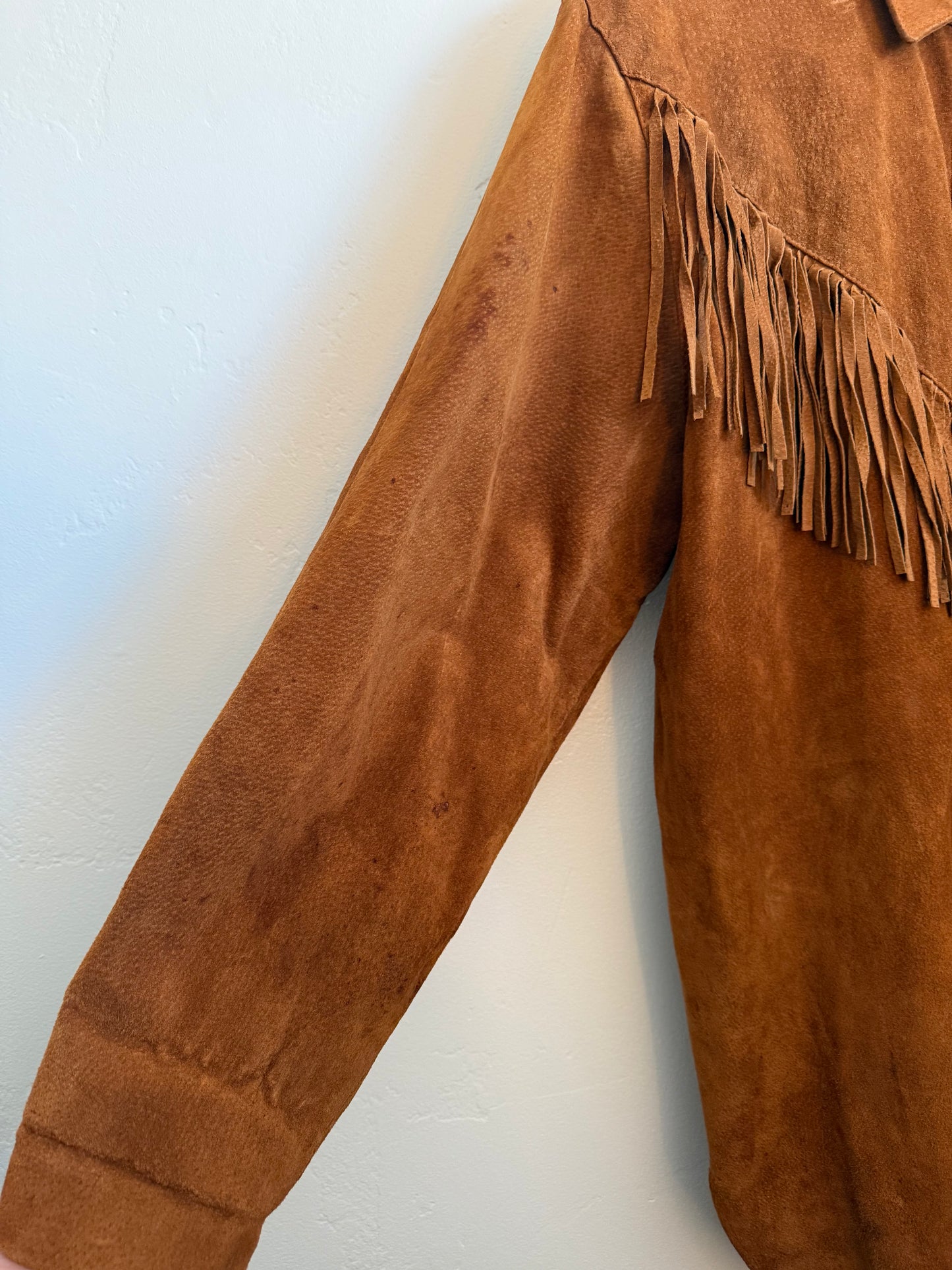 Kenar Leathers Brown Suede Shirt Jacket