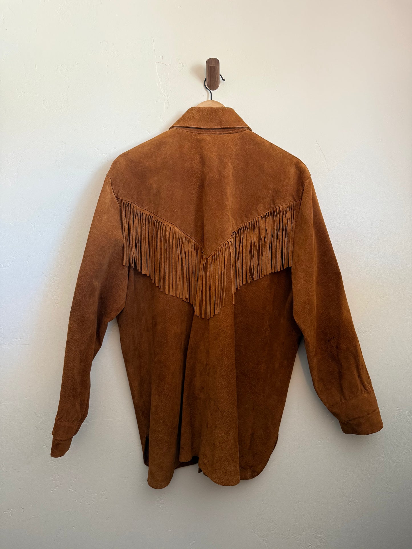 Kenar Leathers Brown Suede Shirt Jacket
