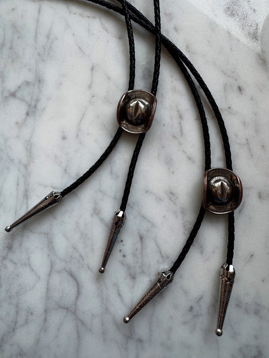 Quarter Cowboy Hat Bolo Tie